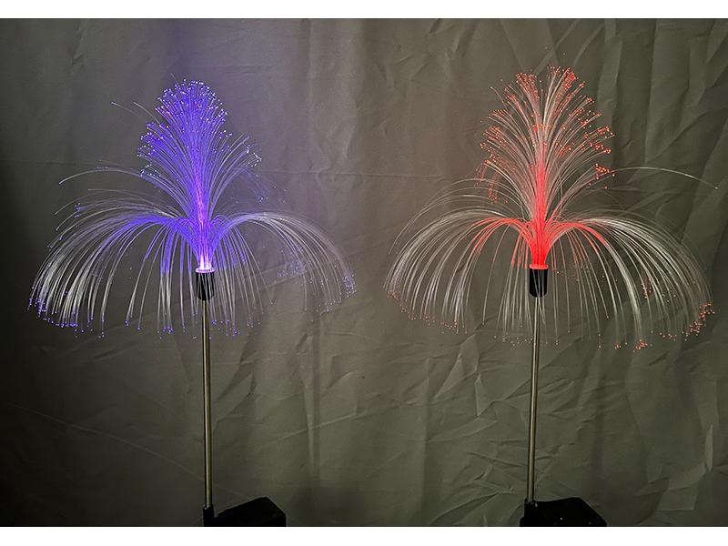 Cross-Border Solar Jellyfish Fiber Optic LED Landscape Light for Outdoor Courtyard
