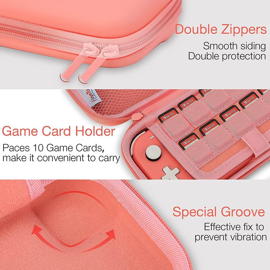 Carrying Case Compatible with Nintendo Switch Lite, Portable Nintendo Switch Lite Bag for Switch Lite with Storage