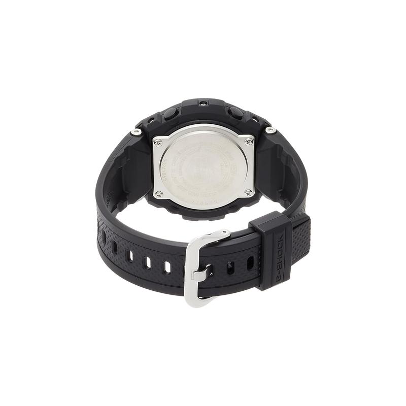 Casio G-STEEL Series-W Disc Dual Display Heart of Steel Metal Texture Waterproof and Shockproof Solar Quartz Movement Resin Strap GST-W300G-1A1PRD