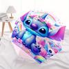 Unicorn Stitch,Pastel Art Themed folding umbrella, the best choice for gift giving, 8 ribs, casual, durable, lightweight and portable travel