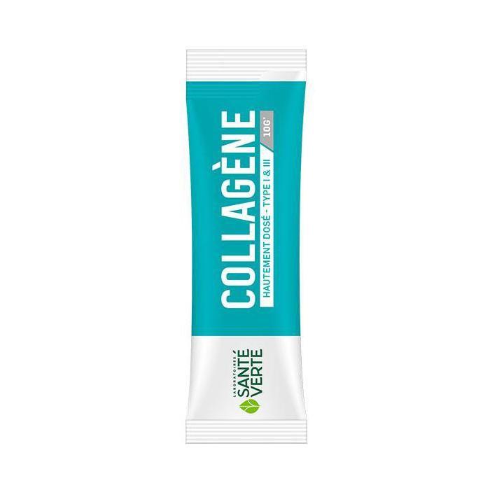 Santé verte COLLAGENE hautement dosé - Type 1 et 3 10g 30 sticks
