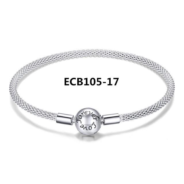 Stříbrný náramek Pulseira 925 se sněhovou vločkou 925 Srdce Hadí řetízková spona Femme Stříbrný náramek pro ženy šperky