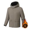 Fashionable versatile men's thickened warm winter jacket cotton clothing wrinkle-resistant lightweight soft and comfortable long-sleeved down jacket