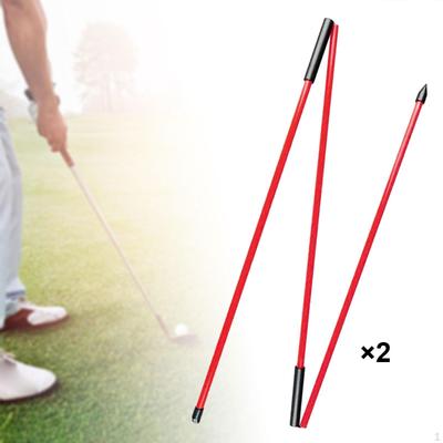2 kusy golfových zarovnávacích tyček s průhlednou úložnou trubicí, tyčka pro směrování