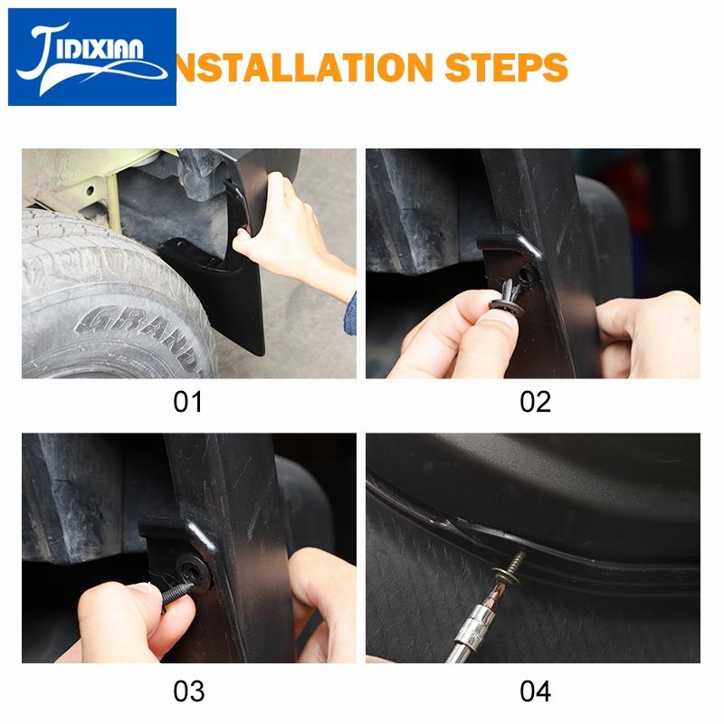 JIDIXIAN Car Mud Guards Protect Splash Flaps Fenders for Suzuki Jimny    2022 Exterior Mudguards