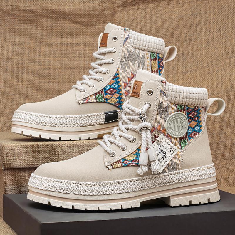 Martin boots men's shoes winter high-top British style sports and leisure design niche ins youth trend tooling boots