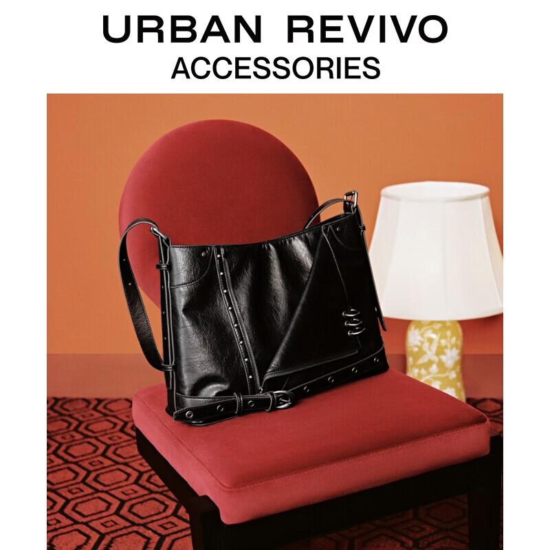 

URBAN REVIVO Women s Street Style Tote Sling Bag One Size
