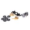 2 Stück Gitarre Bass Ukulele Gitarrengurt Schnalle Knopf Schloss Pins Metall Endstück Schloss