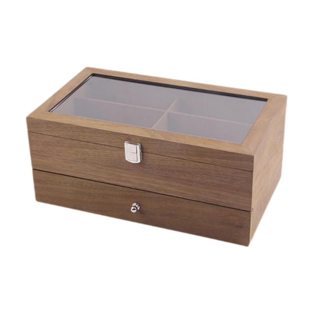 Wooden Sunglasses Holder with Versatile Storage Solutions