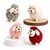 Nordic Style Lamb Ornament Wool Felt Cartoon Sheep Doll Gifts Christmas Sheep Figurine  Home Decor