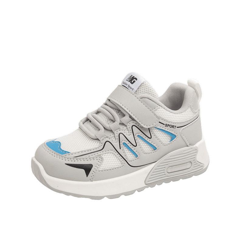 Boys' sports shoes 2025 spring and autumn new children's shoes boys mesh breathable running shoes medium and older children's casual shoes