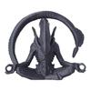 3D Printed Gray Meditation Alien Doll Pendant