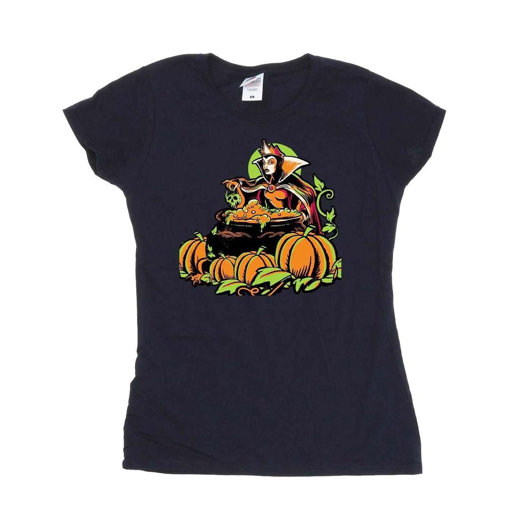 Disney Womens/Ladies Evil Queen Villains Cotton Halloween T-Shirt