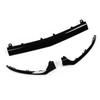 3PCs Gloss Black Front Bumper Lower Trims Replacement for Mercedes‑Benz C‑Class W205 C205 A205