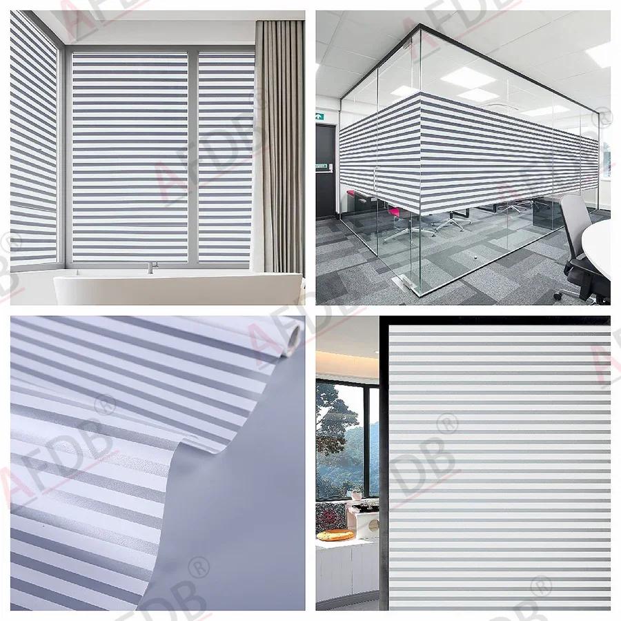 Sichtschutzfolie für Fenster, Buntglasfolie, mattierte, undurchsichtige Glasaufkleber, sonnenblockierende Vinyl-Fensteraufkleber für Tür, Zuhause, Büro