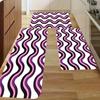 1PC Wave Pattern Kitchen Rug Non-Slip Door Mat Pop design Bathroom Rug Bath Mat Carpet for Home Sink Laundry Decor