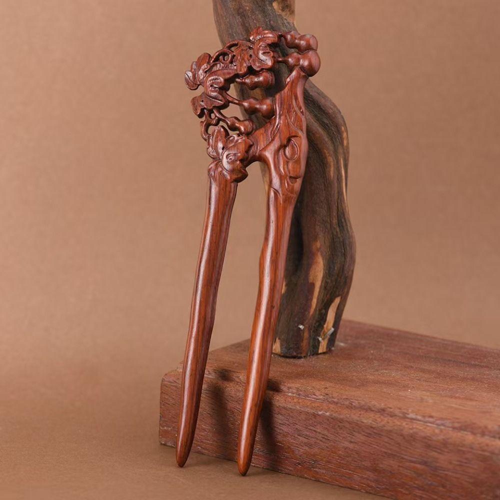 U-Shaped Wood Hairpin Double Side Hanfu Hair Accessories  Hanfu Headwear