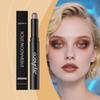 Zephoco Mocha Brown Shiny Eyeshadow Stick, Natural Color, Easy To Apply, Pearlescent, Daily Convenient Eyeshadow Stick