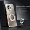 Electroplated Micro-matte Back Plate with Thin Magnetic Ring Case For Poco F7 Ultra POCO F7 Pro Camera Protect Cover