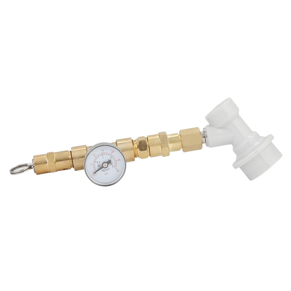 Pressure Regulator Gauge Valve with Connector Assembly Brewing Equipment Accessories0-30PSI with