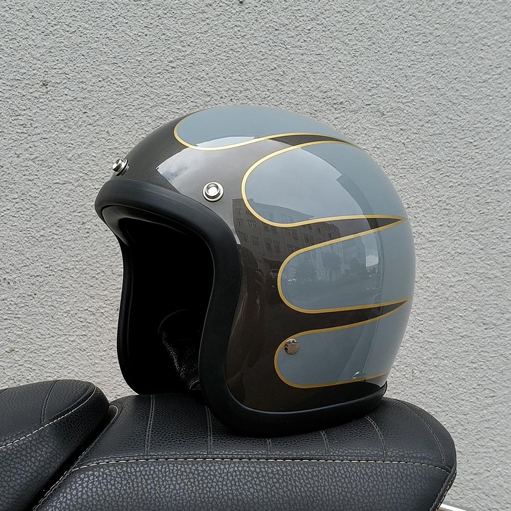 Low Profile Open Face Retro Small Shape Motorbike Helmet Motorcycle Helmet TT&COCASCOS 500TX Helmet Japanese Style Korea Style