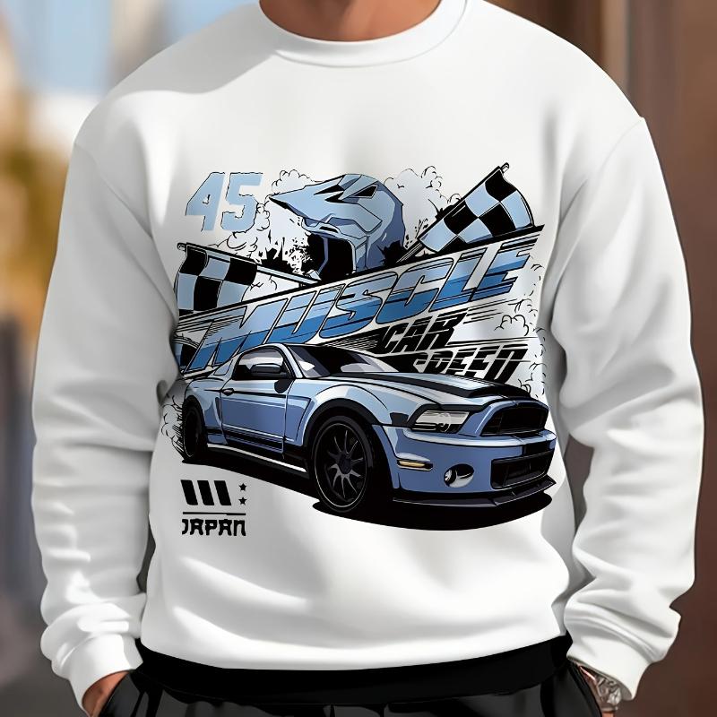 

Classic Ribbed Trim & Soft, Men s Crew Neck Sweatshirt, Suitable for Weekend Brunch & Coffee Runs XXL чорний