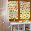 Warme Regenbogen Lasergeschnitten Glitzer Heimdeko Fensteraufkleber