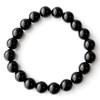 [GOLD STONE] Morion Black Quartz Bracelet, 10mm, Tibetan Morion Natural Quartz, Certified, Comes with a Special Box, Inner Diameter: Approximately 19c