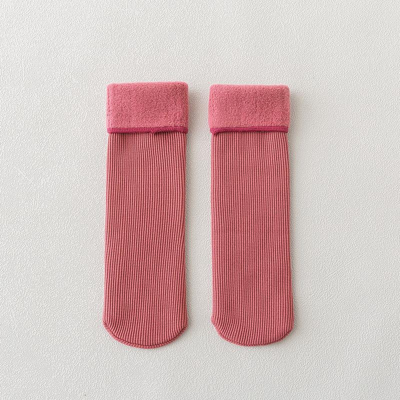 Copii Fete Iarna Calzi Sosete cu tub mijlociu Sosete termice Groase Sosete pentru podea de casa LXY