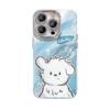 Cartoon Puppy Suitable for Apple 16pro Mobile Phone Case 15 Cute Couple Anti-fall 14 High-end Sense Xiaomi 13