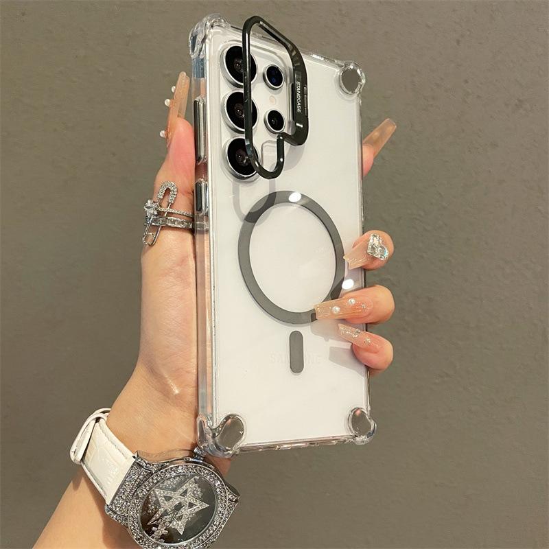 Applicable to Samsung S26Ultra airbag magnetic mobile phone case S25Ultra lens holder A57 anti-drop A37 set