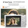 5K HD Flip Screen Camera WD08 with WiFi, Autofocus, Beauty Filters, Retro Mirrorless Design.