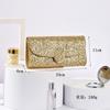 Korean version of simple dinner bag, fashionable light luxury diamond-encrusted shoulder bag, evening dress banquet bag