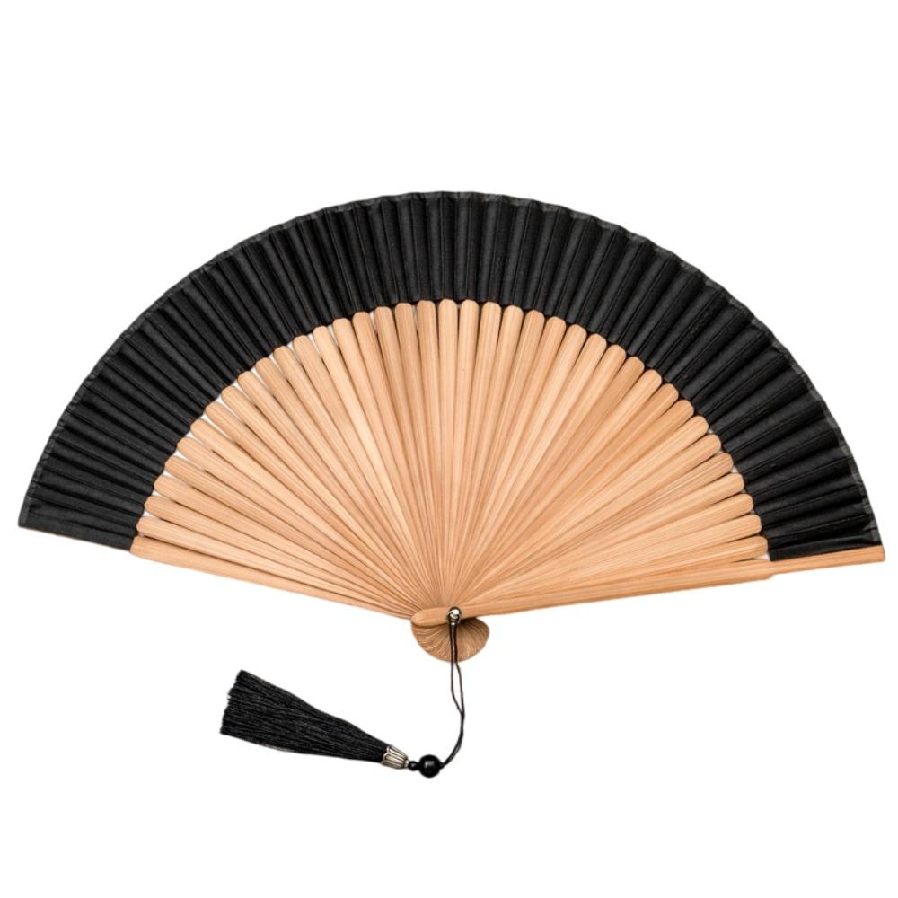 Baumwoll-Leinen-Stoff Faltbarer Handfächer Japanischer Stil Handgehaltener Fächer Neuer Chinesischer Stil Fächer Geschenk geben