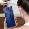 Luxury Smart Mirror Case For Huawei Honor Magic 6 5 Lite X9A X8B X7B Coque For Honor 70 50 20 10 Leather Flip Holder Phone Cover