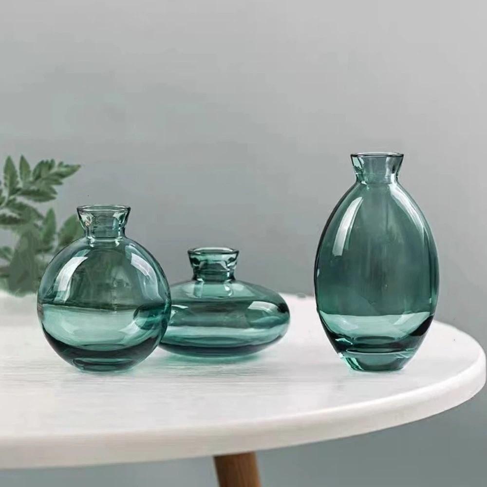 3PCS Nordic Style Mini Vase Set Minimalist Hydroponic Vase Elegant Small Plant Pots Kitchen