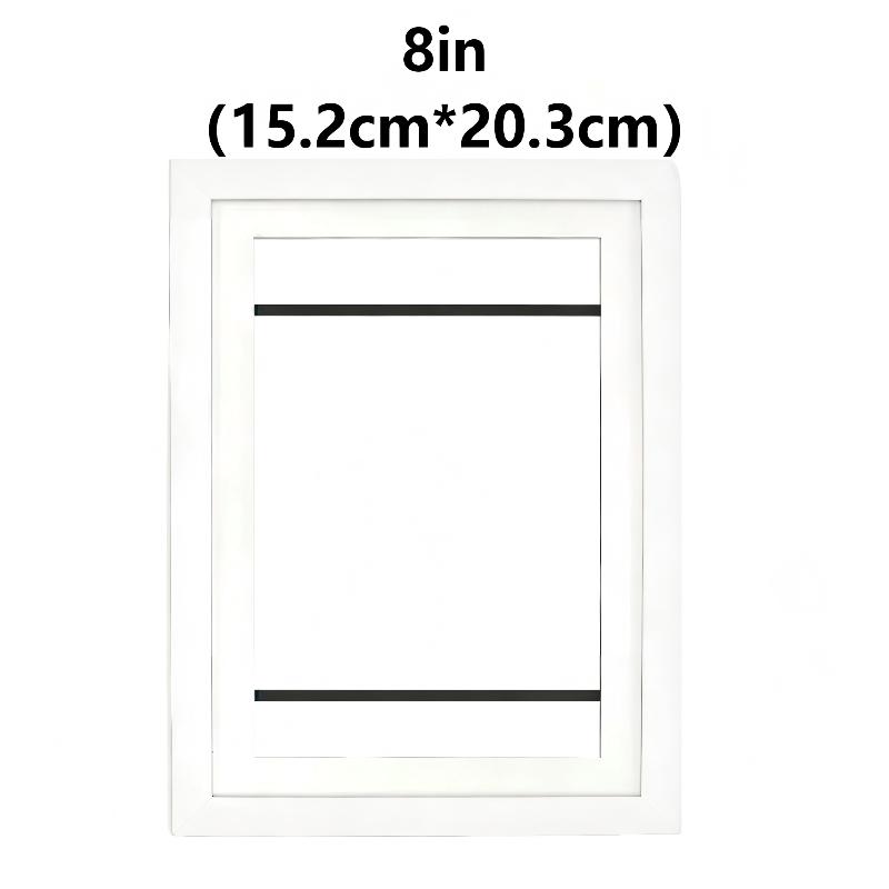 Ids Art Frames, Front Opening Kids Artwork Frames Changeable, White Artwork Display Storage Frame For Wall, Holds 50 Pcs, For 3D