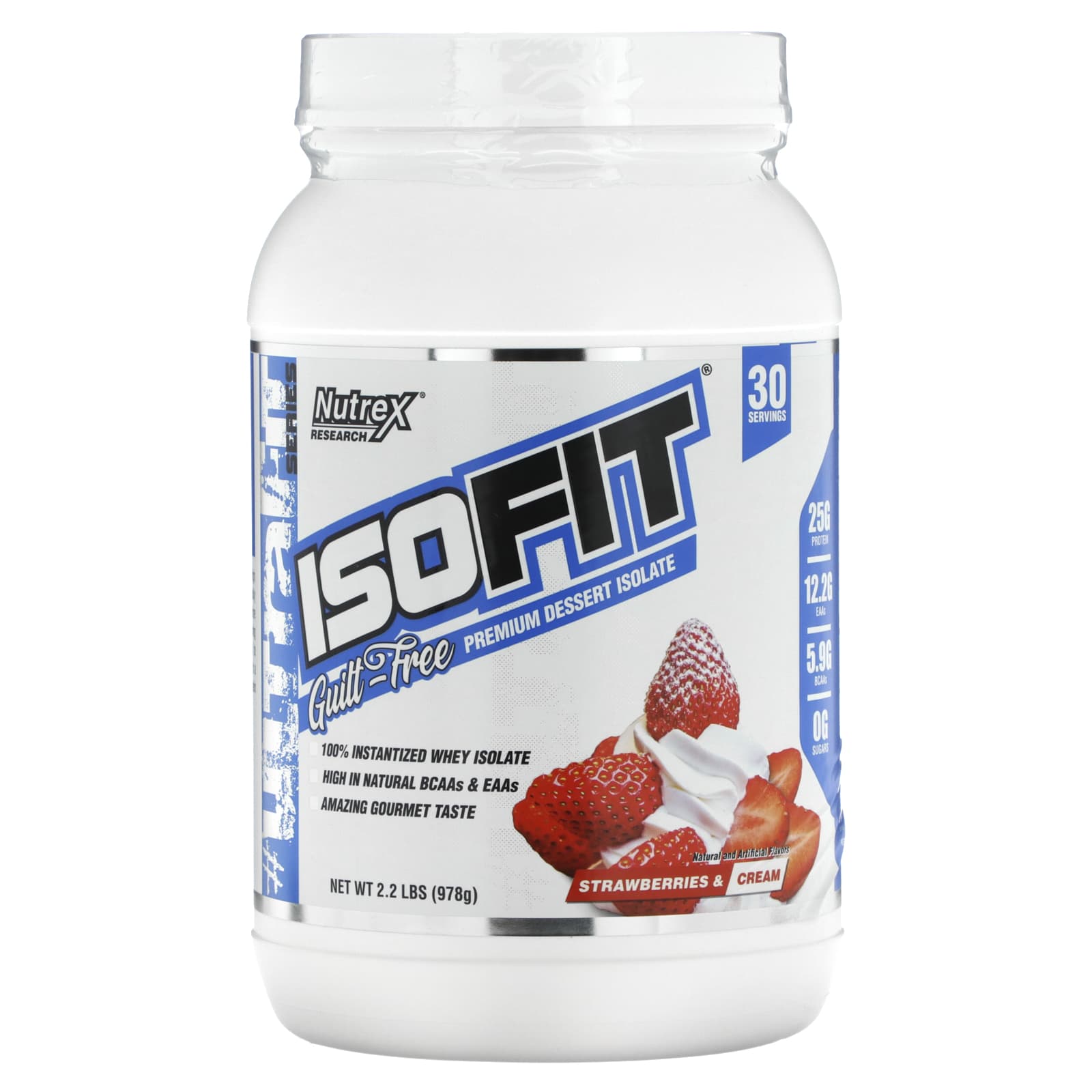 

Nutrex Research, IsoFit, Strawberries & Cream, 2.2 lb (978 g)