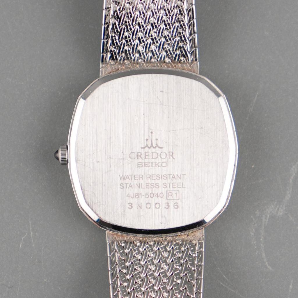 [USED] Working SEIKO CREDOR Square Silver Watch, Battery Operated, Quartz Movement