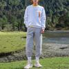 Anta Printed Round Neck Long Sleeve Sweatshirt Unisex sweatshirt White 152218710-1