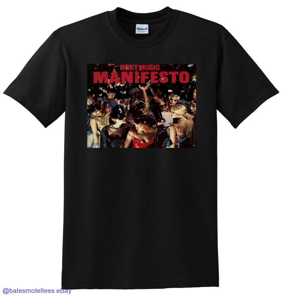 

Виниловая обложка для компакт-диска Roxy Music Manifesto, футболка унисекс