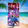 Trend Character Digital Print Double Sided Flannel Microfiber Beach Towel Quick Dry Absorbent Bath Towel