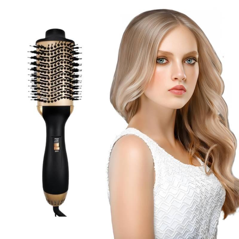 New 4 In 1 Hot Air Brush Hair Dryer With Adjustable Temperature For Smooth Styling