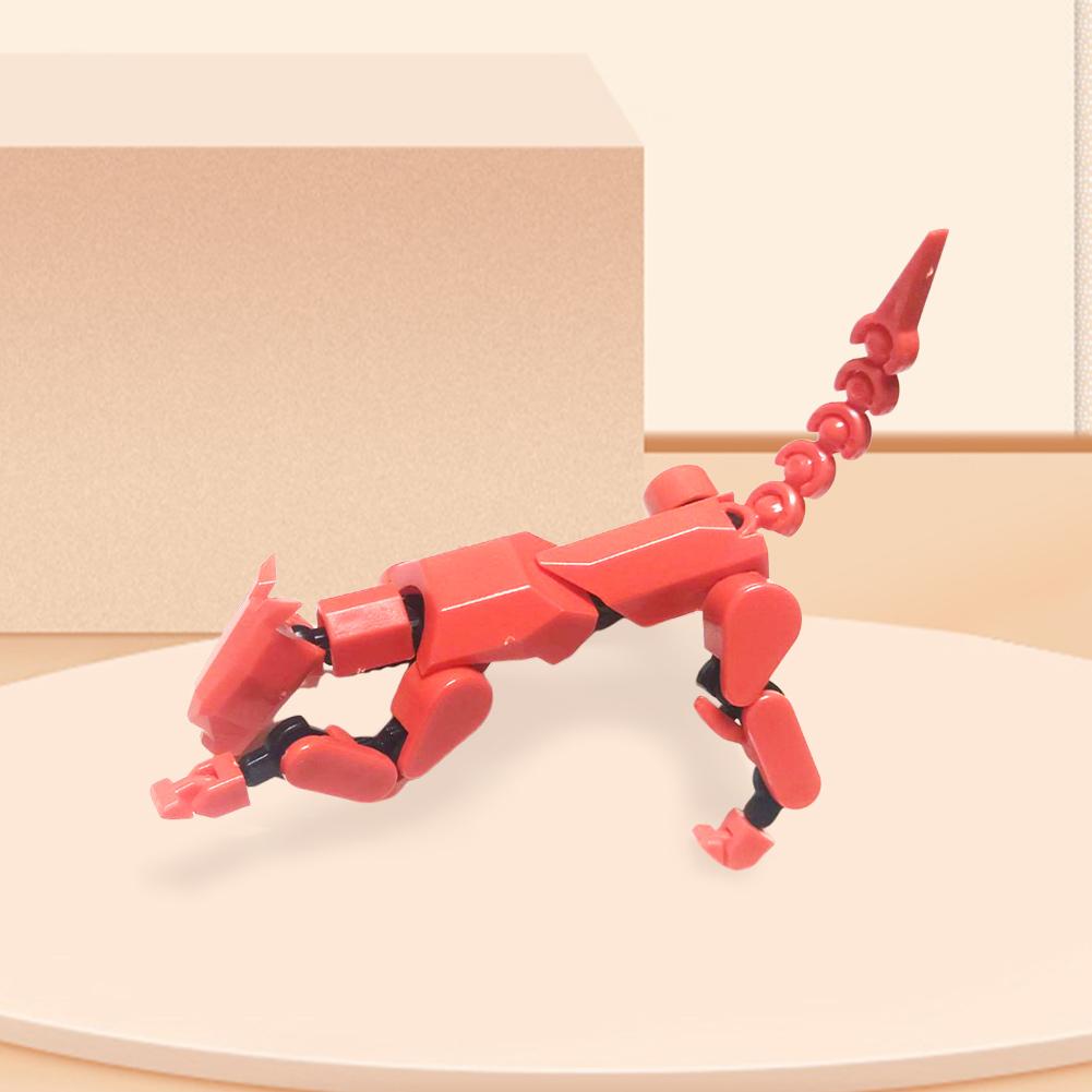13 Robot Dog Action Figure Multi-Joint Movable Robot Dog Dummy Dog Gift for Collectors Desktop Decorations