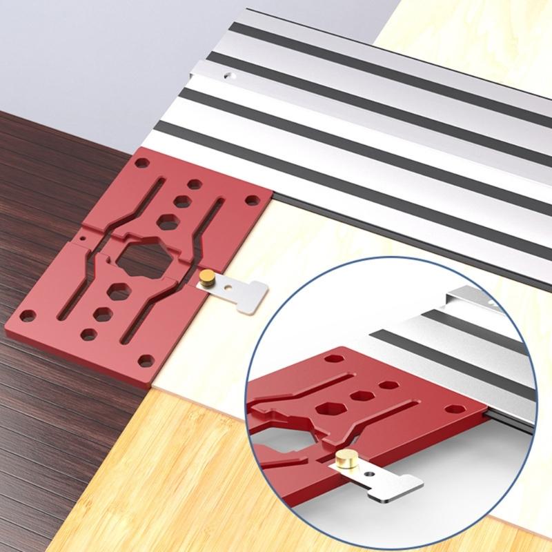 Track Sawing Square Guide Rails Clamps Woodworking 90 Degree Right Angle Guide Positioning Plate Circular Sawing Guide