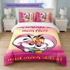 Diddl Print 3Pcs Duvet Cover Set 1 Duvet Cover and 2 Pillowcases Soft Bed Linen For Household Bedroom