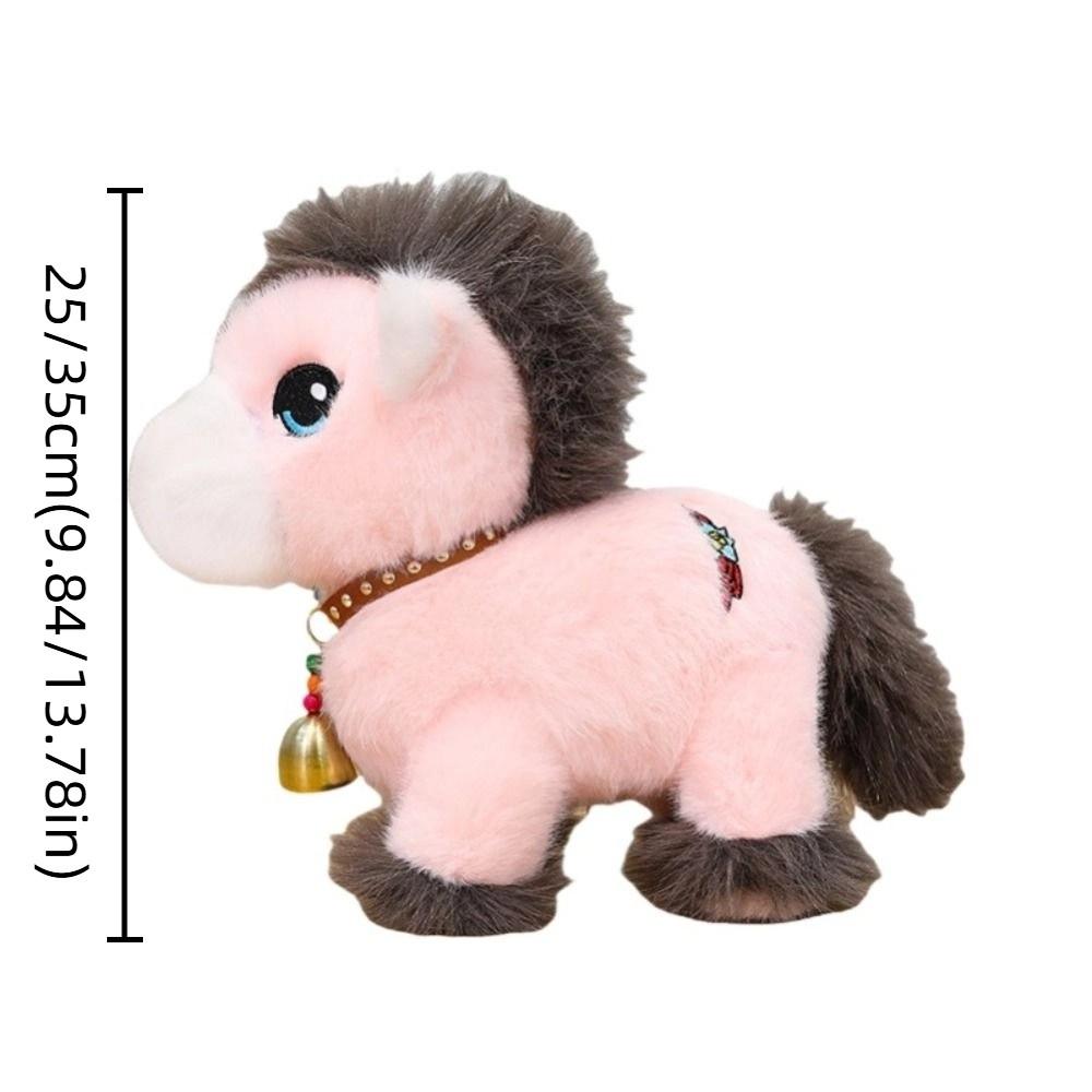 Long Mane Foal Plush Doll Simulation Horse Stuffed Toy Horse Plush Toys  Kids Gift