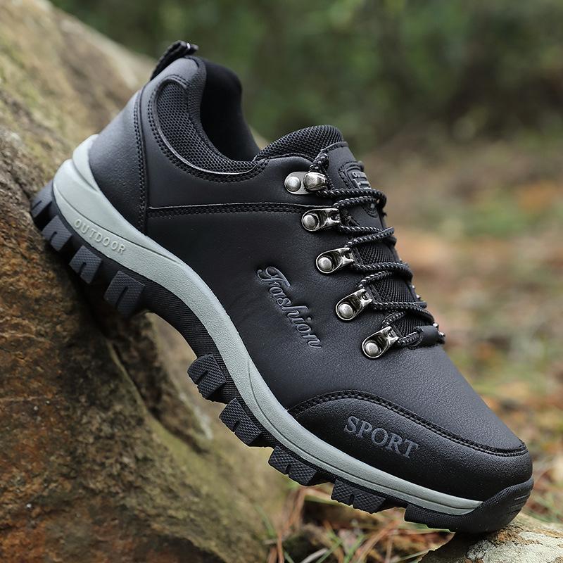 Men's shoes hiking shoes large size outdoor shoes non-slip and wear-resistant hiking shoes platform shoes labor insurance shoes