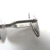 Excellent Dunhill Cufflinks cufflinks Oval Shape Bi-Color Textured Stripes Silver SV925 mens Used