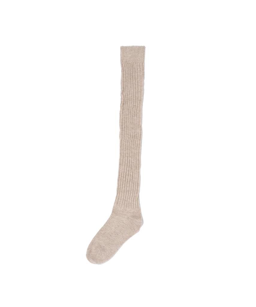CARGOBROS FOR WOMAN Classic Ribbed Knee Socks (Beige)